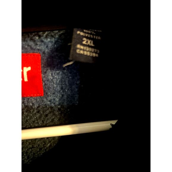 Wrangler  Shirt men's Sz 2xl Blue Plaid Checker Button up‎ long sleeve flannel - Picture 3 of 6